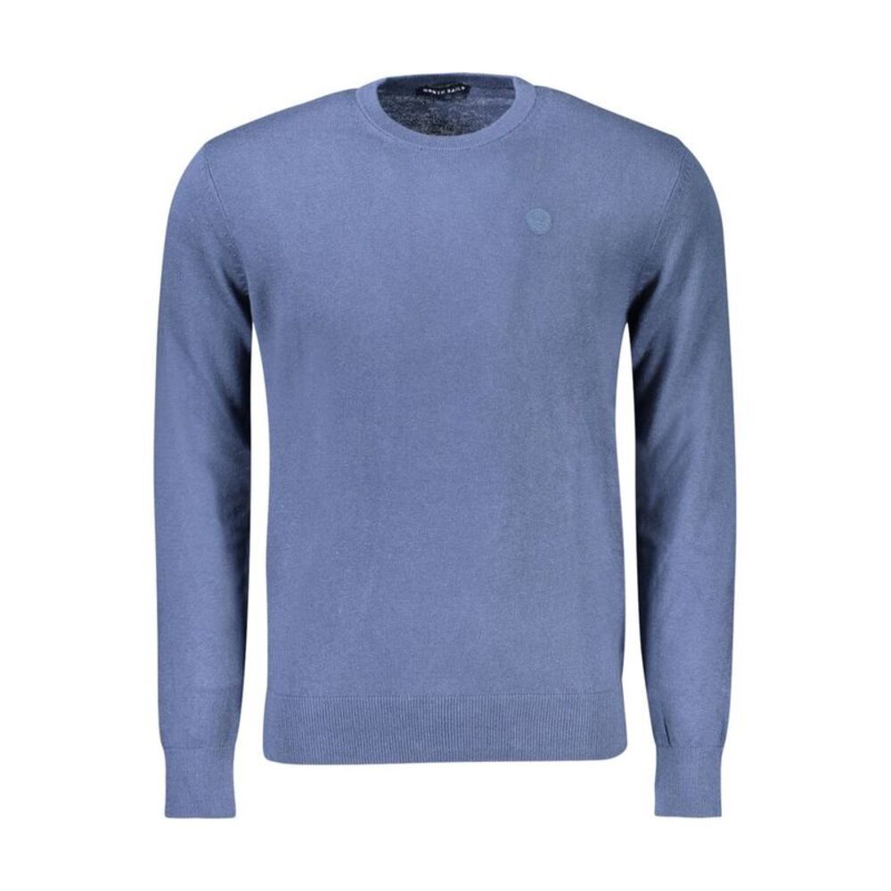 North Sails Blue Cotton Men Men's Sweater